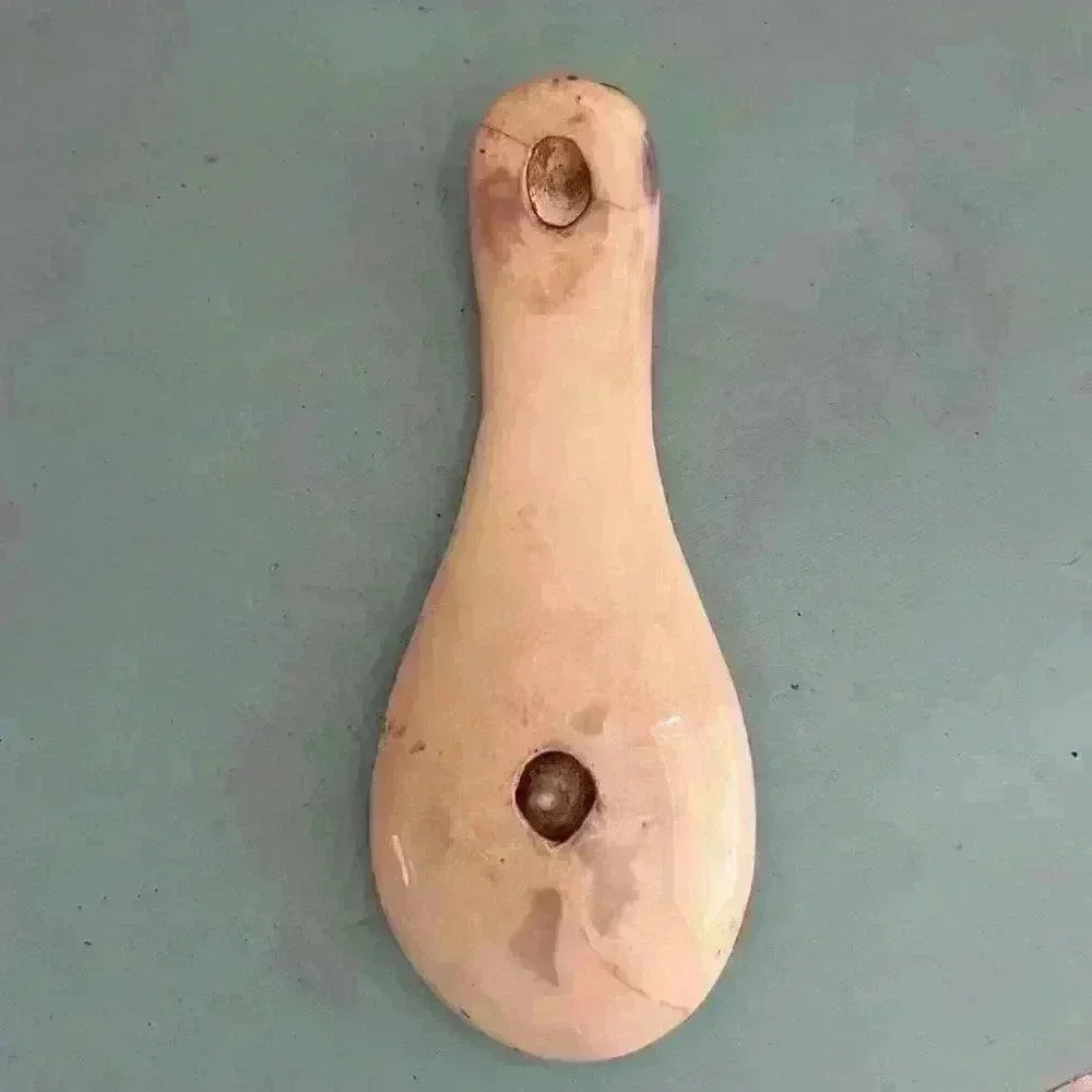 Vintage 80s Ceramic Owl Spoon Rest Kitschy Kitchen Wall Decor  Mid Century Decor - Picture 6 of 9